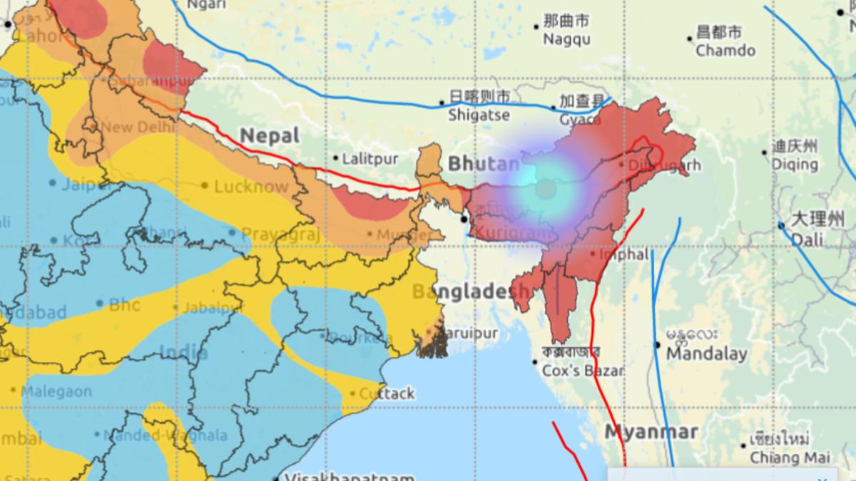 भूकंप का केंद्र जमीन से 30 किमी अंदर था (फोटोः नेशनल सेंटर फॉर सिस्मोलॉजी)