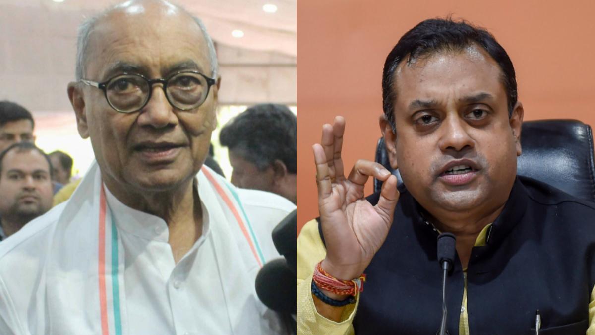 बीजेपी प्रवक्ता संबित पात्रा और दिग्विजय सिंह (फाइल फोटो-PTI)