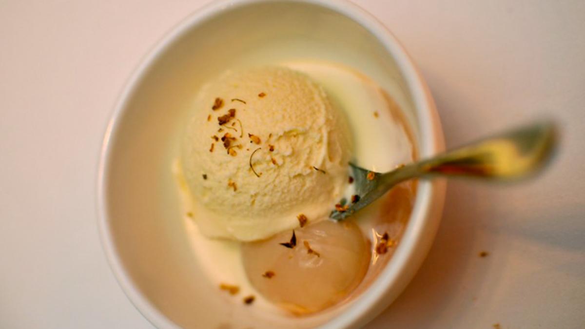 Litchi Ice Cream Recipe