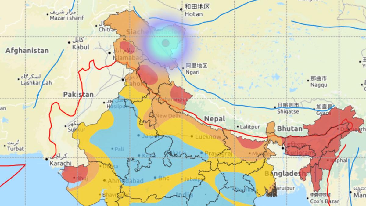 लेह में सुबह-सुबह आया भूकंप (फोटो-NCS)