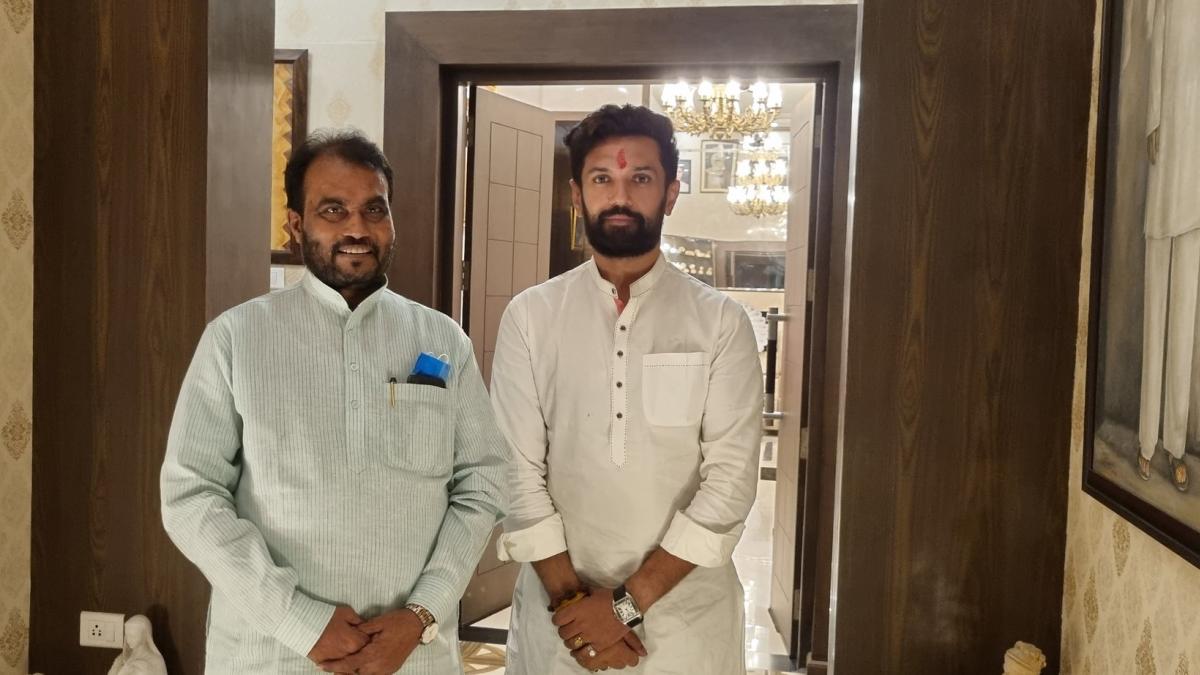 श्याम रजक और चिराग पासवान