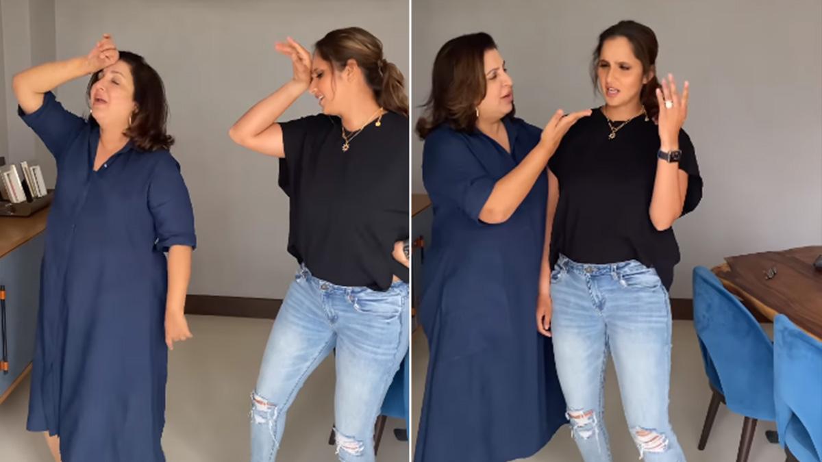 'तुम तो ठहरे परदेसी' पर BFF सानिया मिर्जा संग फराह खान का डांस, सोनू सूद की छूटी हंसी