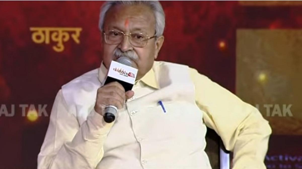 पंचायत आज तक उत्तर प्रदेश 2021: बीजेपी नेता लक्ष्मीकांत बाजपेयी (फोटो: Aajtak)  