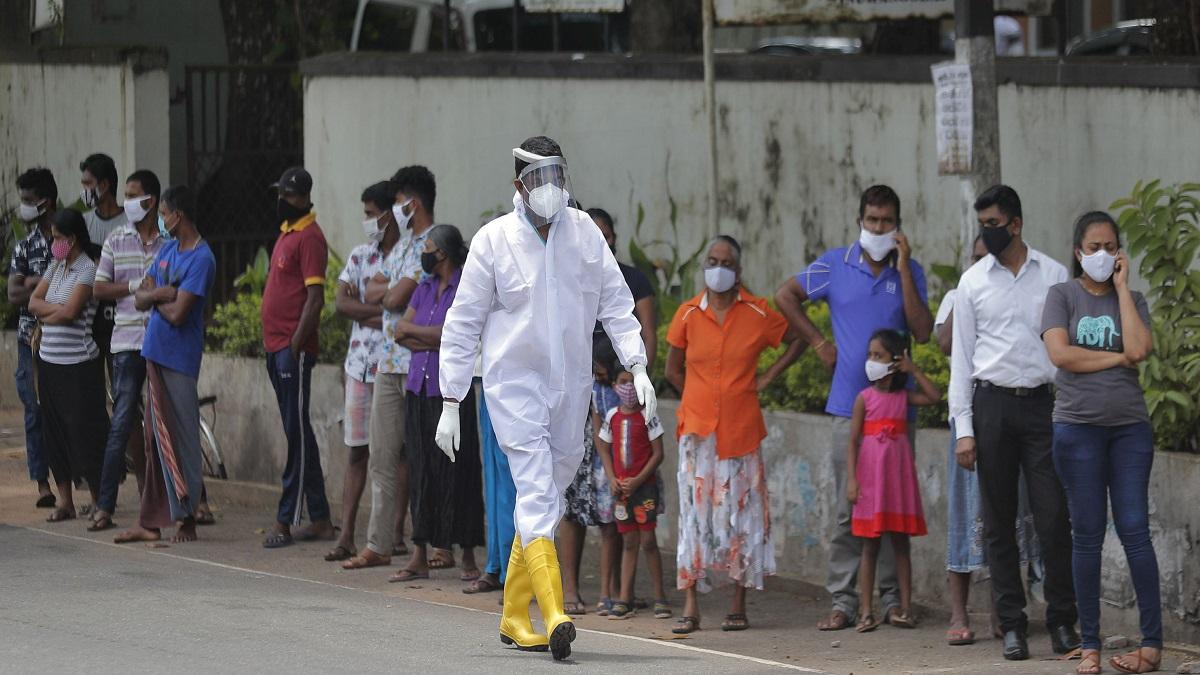 श्रीलंका में कोरोना का कहर (AP)