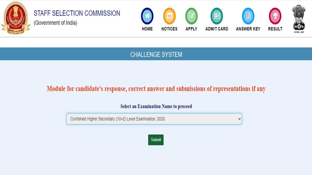 SSC CHSL Tier 1 Answer Key: