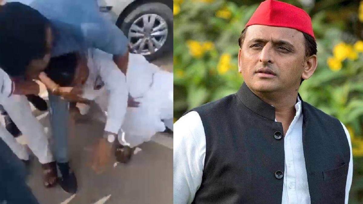 प्रतापगढ़ में बीजेपी सांसद के साथ मारपीट (स्क्रीनग्रैब)