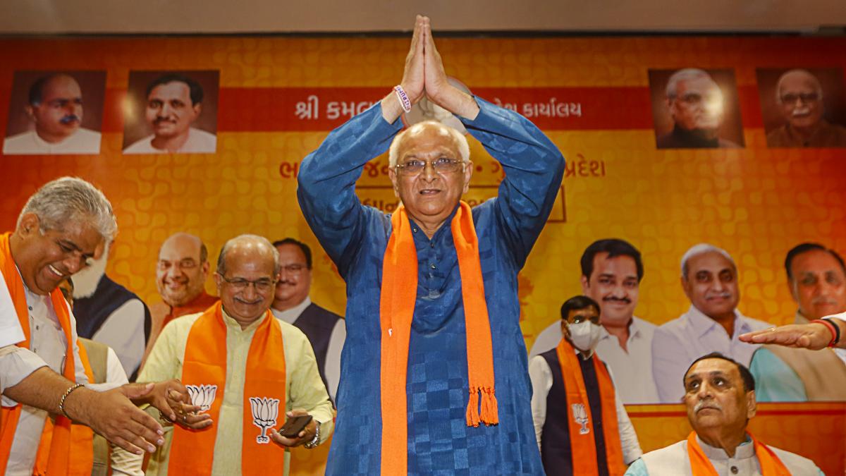 गुजरात के नए सीएम भूपेंद्र पटेल