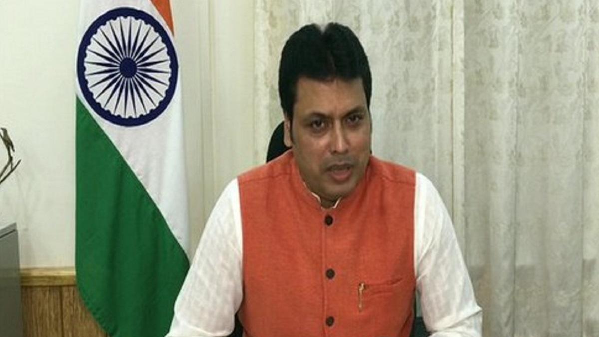 त्रिपुरा के मुख्यमंत्री बिप्लब देब