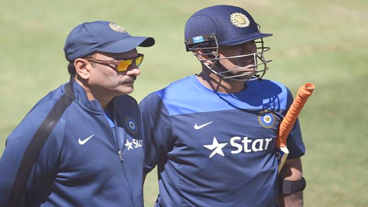 Ravi Shastri and MS Dhoni (Photo-Getty Images)