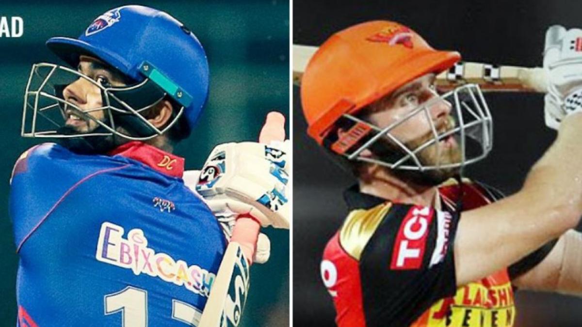 Rishabh Pant and Kane Williamson.(Twitter)