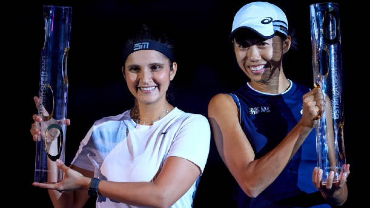 Sania Mirza and Shuai Zhang. (Getty)