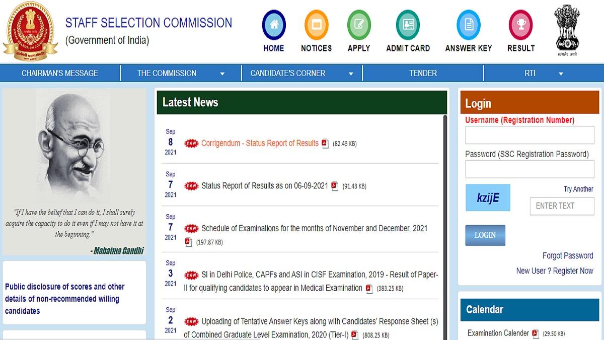SSC CGL Tier I 2020 Result: