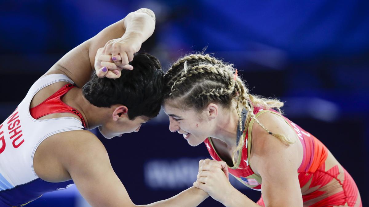 Anshu Malik wins silver. (PTI)