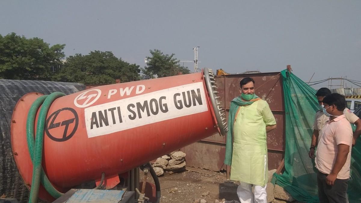 गोपाल राय ने एंटी डस्ट अभियान की शुरुआत की