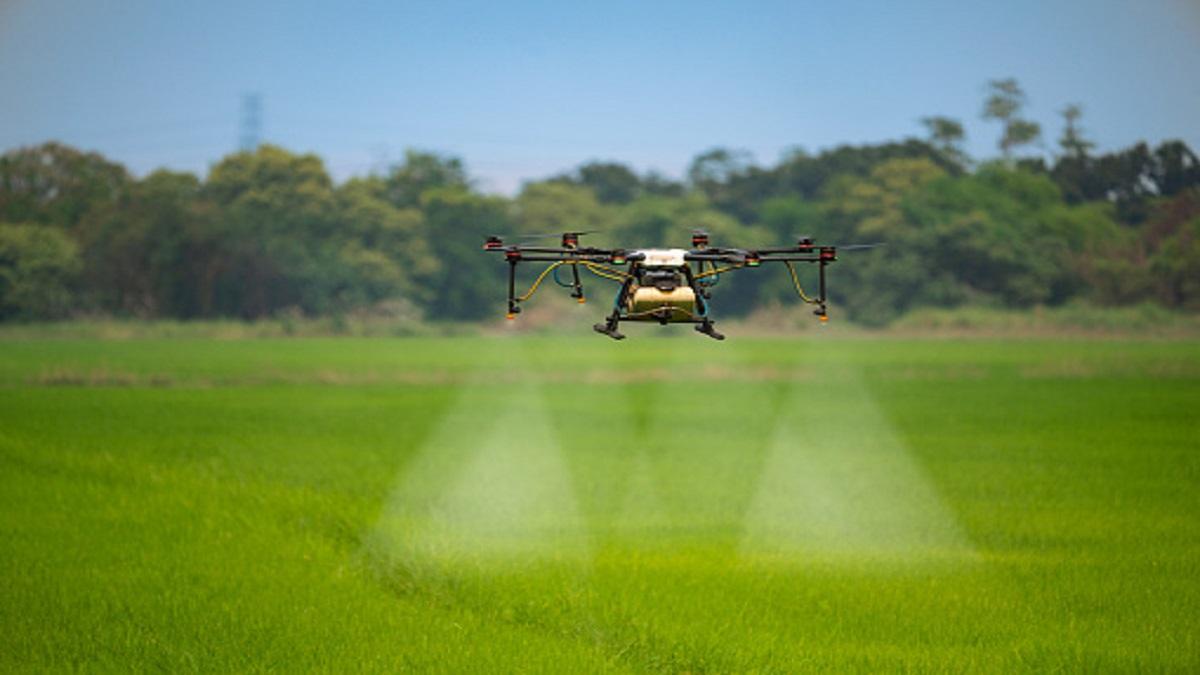 Drone technology for spraying fertilizers to boost Agriculture