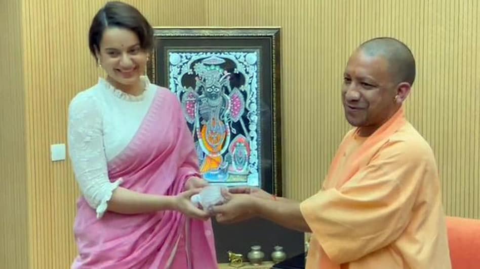 CM योगी से कंगना की मुलाकात, एक्ट्रेस बोलीं- रामचंद्र की तरह तपस्वी राजा का यहां राज रहे, आपको शुभकामनाएं योगी जी - kangana ranaut bollywood actress meet UP CM yogi ...