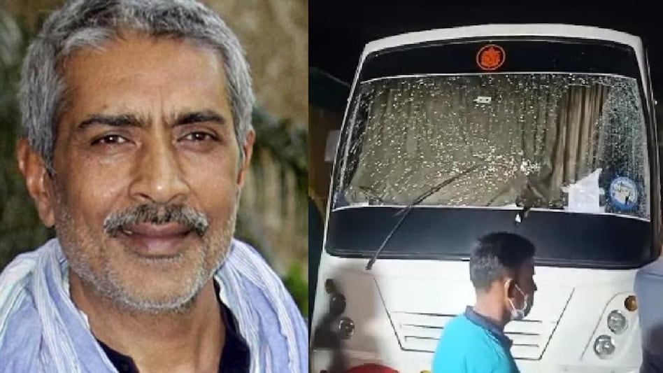 MP: वेब सीरीज 'आश्रम 3' की शूटिंग के दौरान बजरंग दल का हंगामा, प्रकाश झा पर फेंकी स्याही - MP Bajrang Dal Workers ruckus Ashram 3 Web Series thrown ink at Prakash