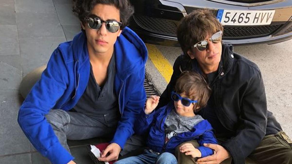 आर्यन-अबराम-शाहरुख खान 