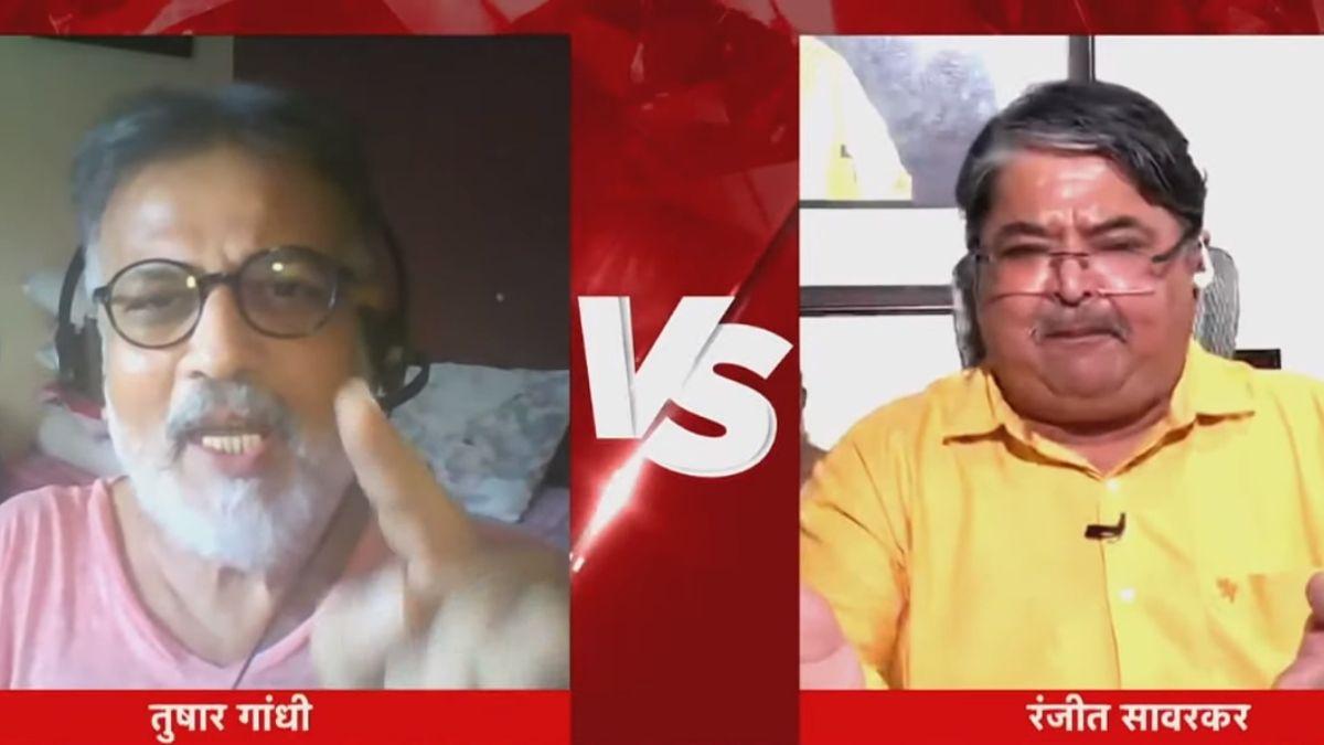 बहस में आमने सामने आये रंजीत सावरकर और तुषार गांधी 