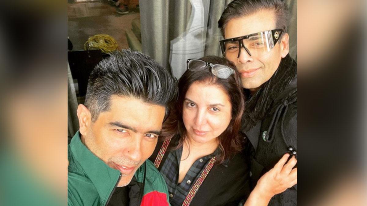 मनीष मल्होत्रा-फराह खान-करण जौहर