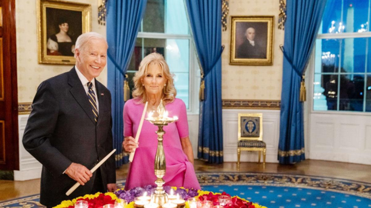 अमेरिका के राष्ट्रपति जो बाइडेन ने इस अंदाज में मनाई दिवाली, कमला हैरिस ने दिया ये संदेश