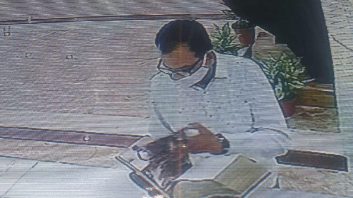 सीसीटीवी में कैद चोरी का आरोपी