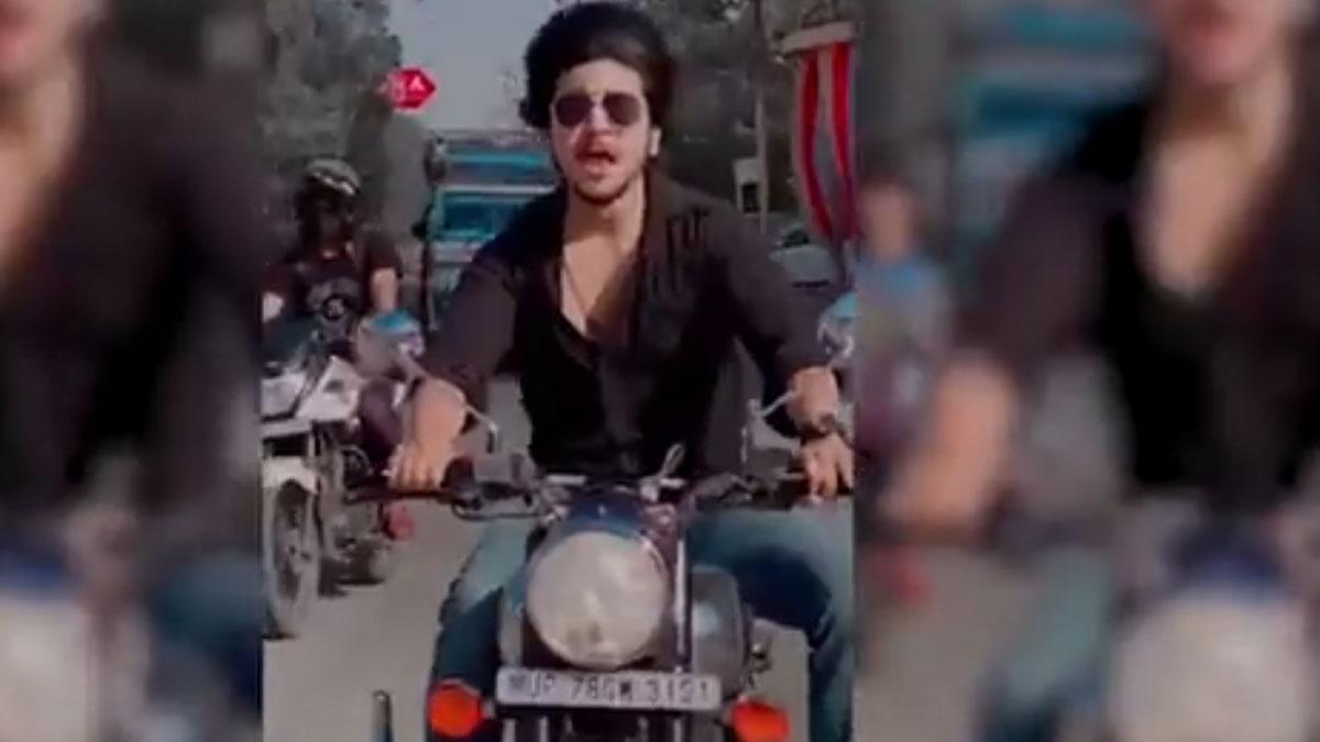 खालिद अहमद का कटा 14 हजार रुपये का चालान 