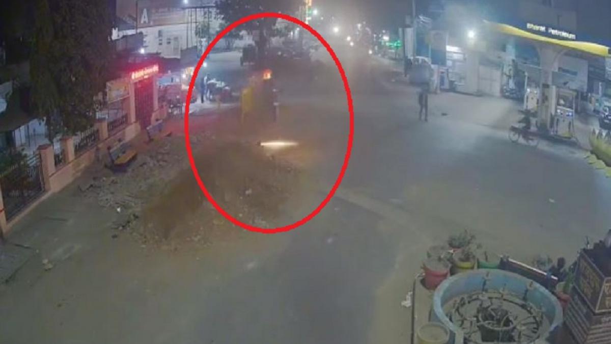 घटना में बाइक सवार घायल