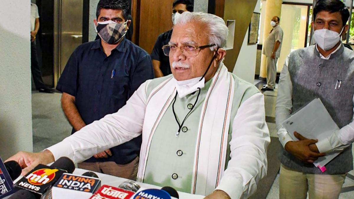 हरियाणा के CM मनोहर लाल खट्टर (फोटो- पीटीआई)