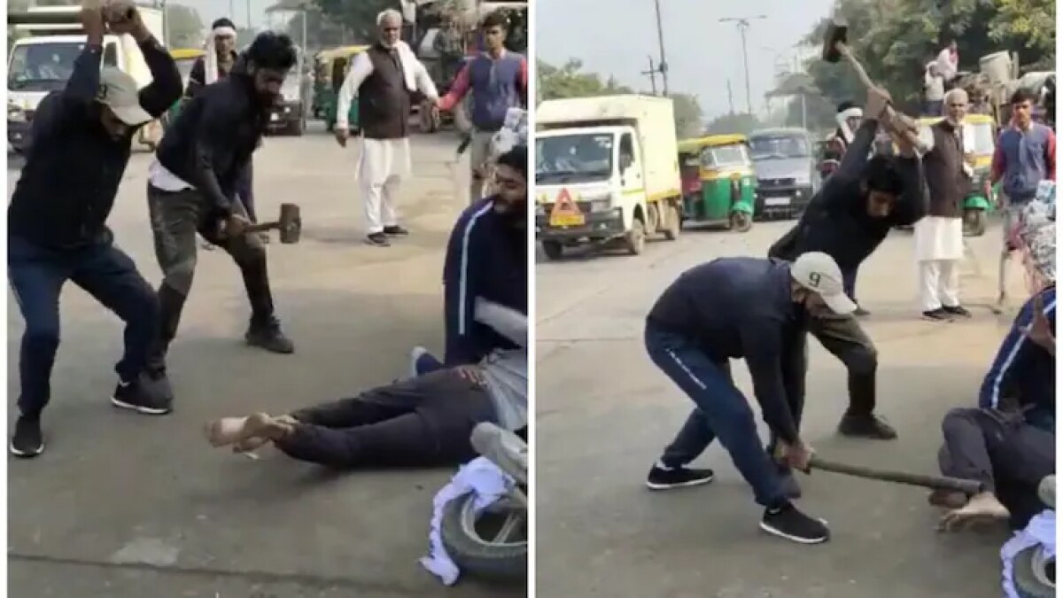 दो युवकों ने शख्स की बेरहमी से पिटाई की