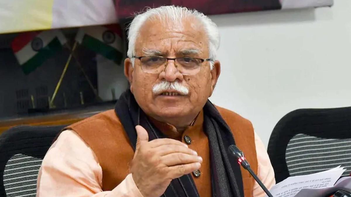 हरियाणा के मुख्यमंत्री मनोहर लाल खट्टर (फाइल फोटो)