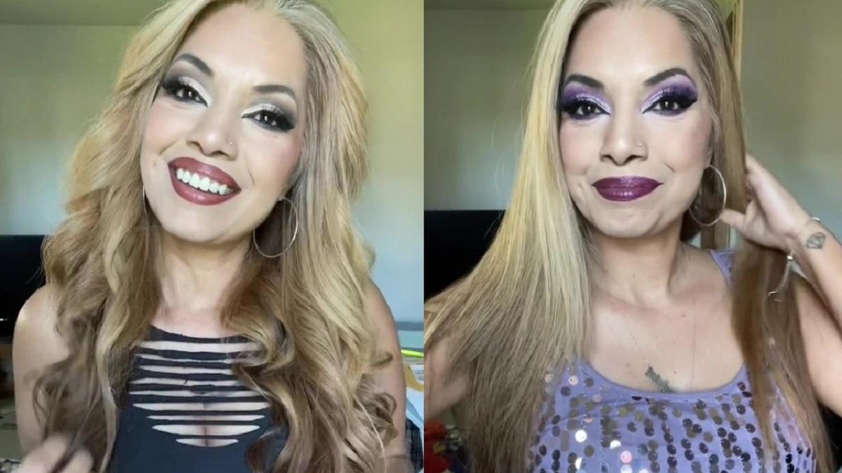 महिला मेकअप करने के बाद दिखती है बेहद सुंदर Credit: TIKTOK/@GEMLUVABEAUTY