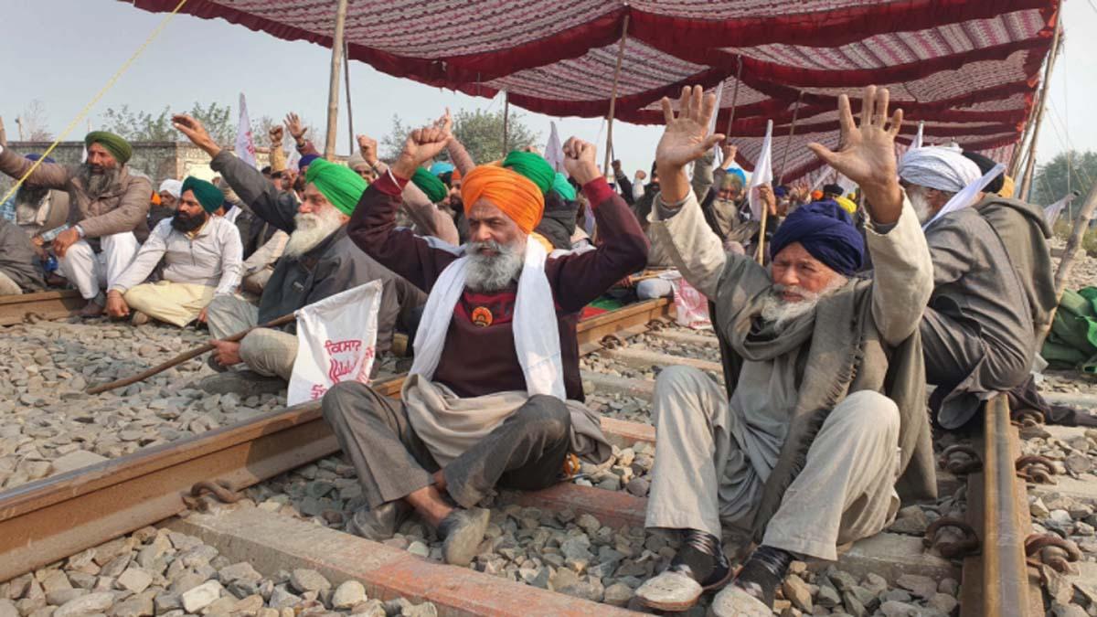 Punjab Farmers Rail Roko Andolan (फोटो- PTI)