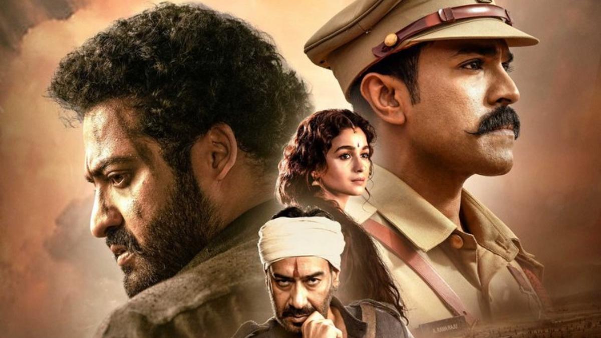 फिल्म RRR का पोस्टर