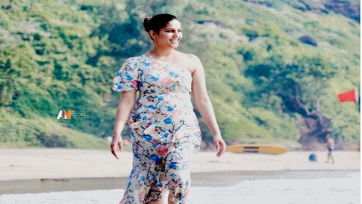 Sapna choudhary on beach