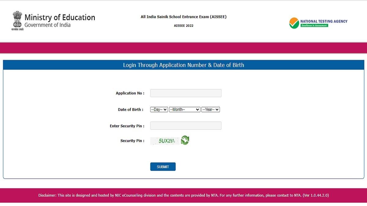 AISSEE Admit Card 2022: