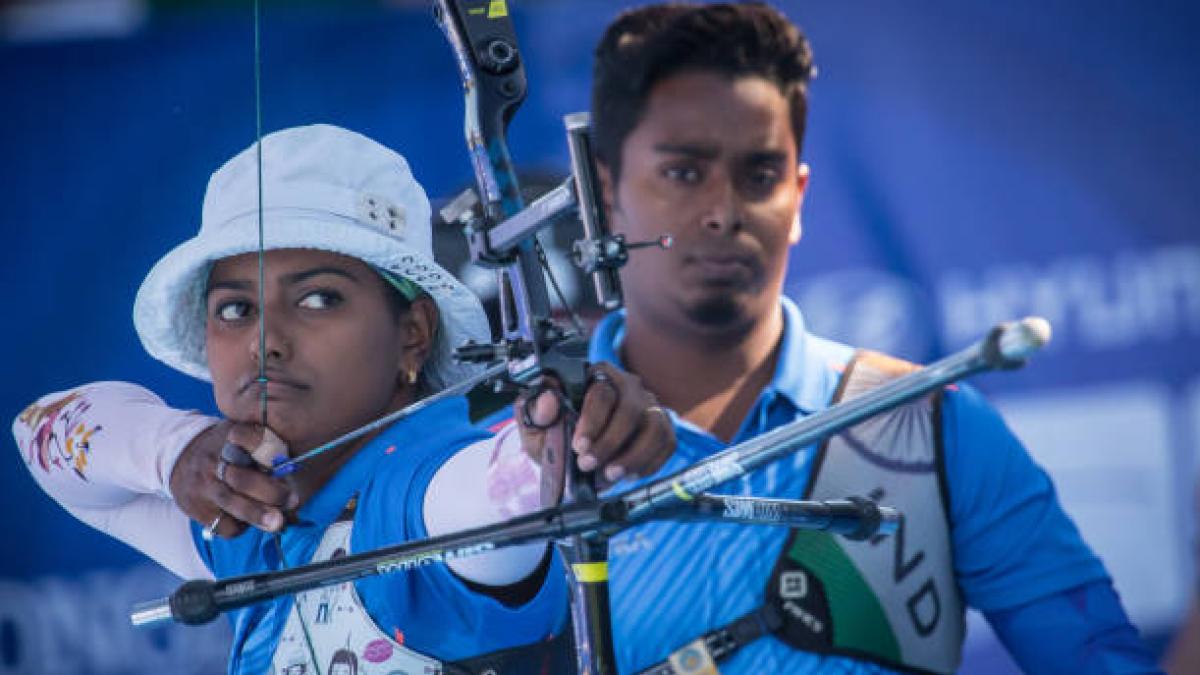 Archers Deepika Kumari and Atanu Das. (Getty)