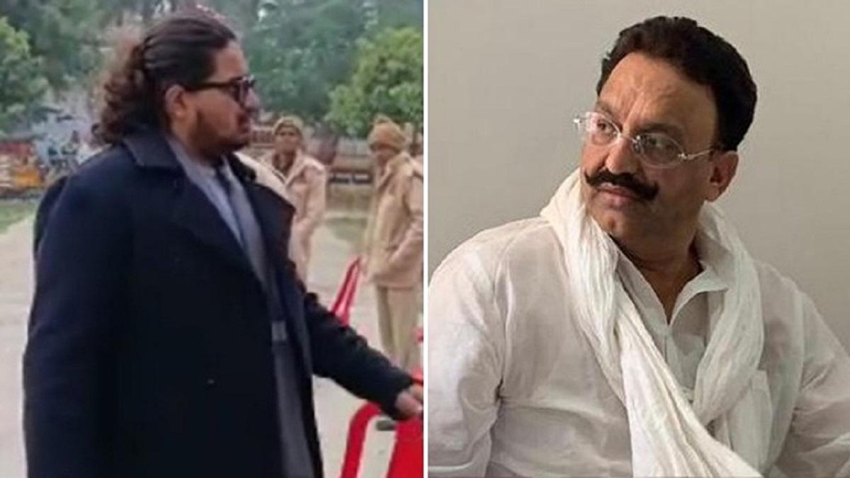 मुख्तार अंसारी के बेटे ने बांदा जेल में पिता से मुलाकात की 