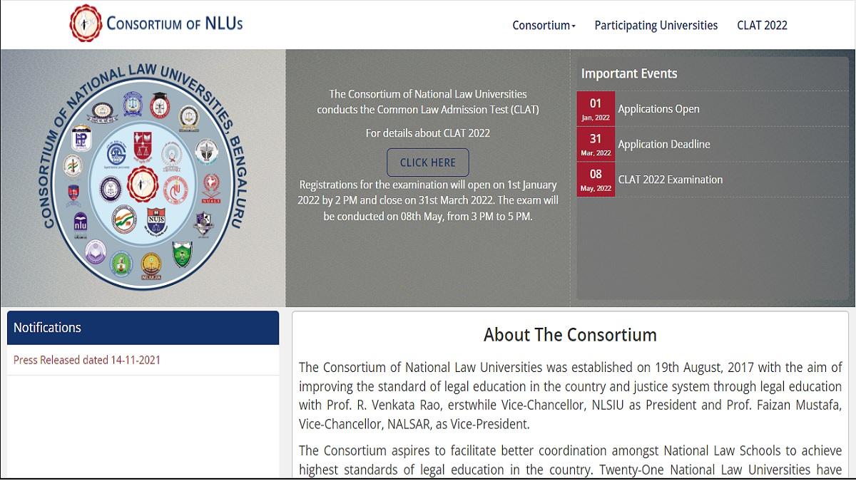 CLAT 2022 Application: