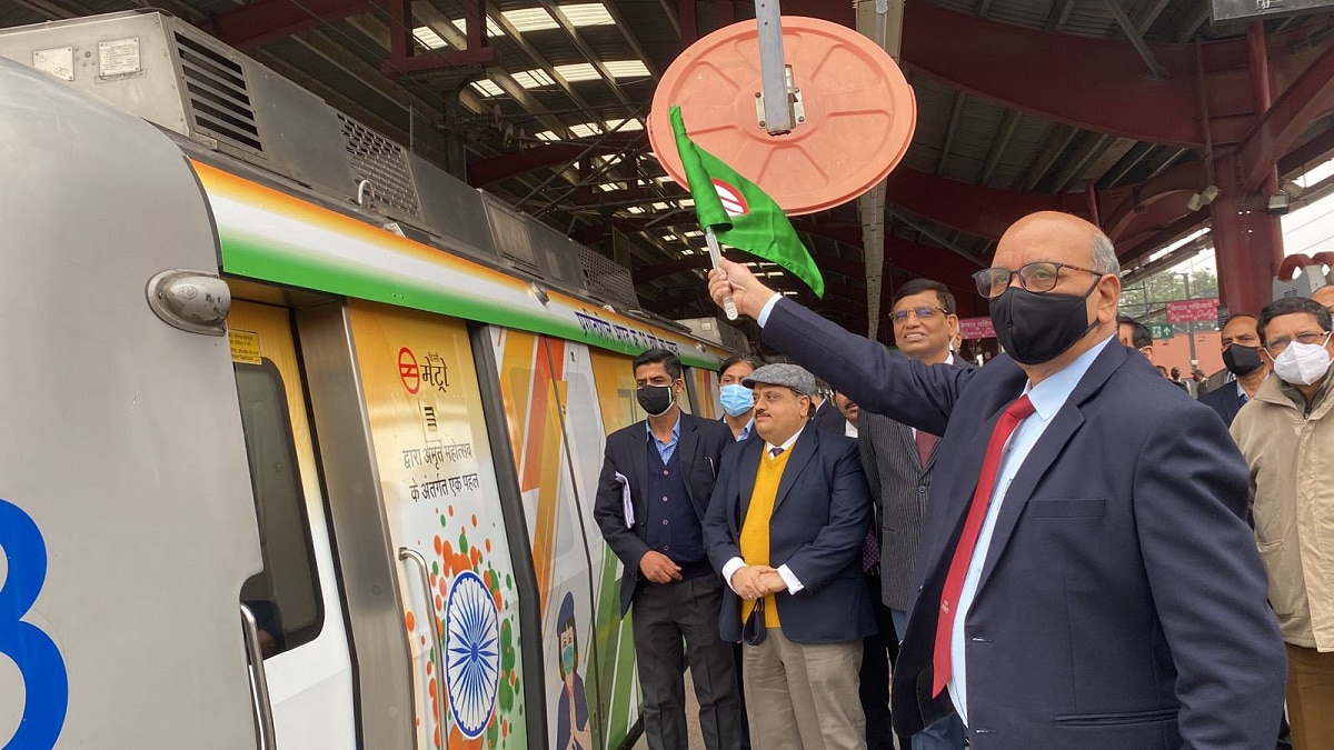 special metro train for Azadi ka mahotsav