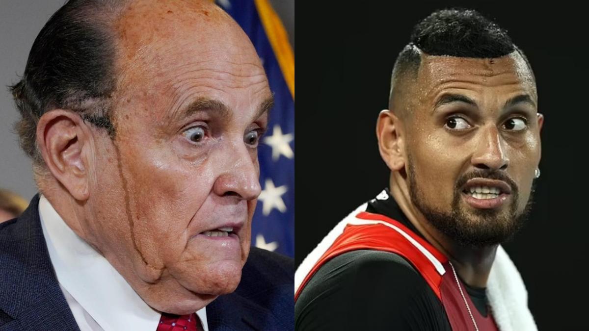 Nick Kyrgios hair dye viral (Photo: Getty)