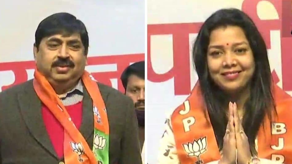 प्रमोद गुप्ता और प्रियंका मौर्य बीजेपी में शामिल