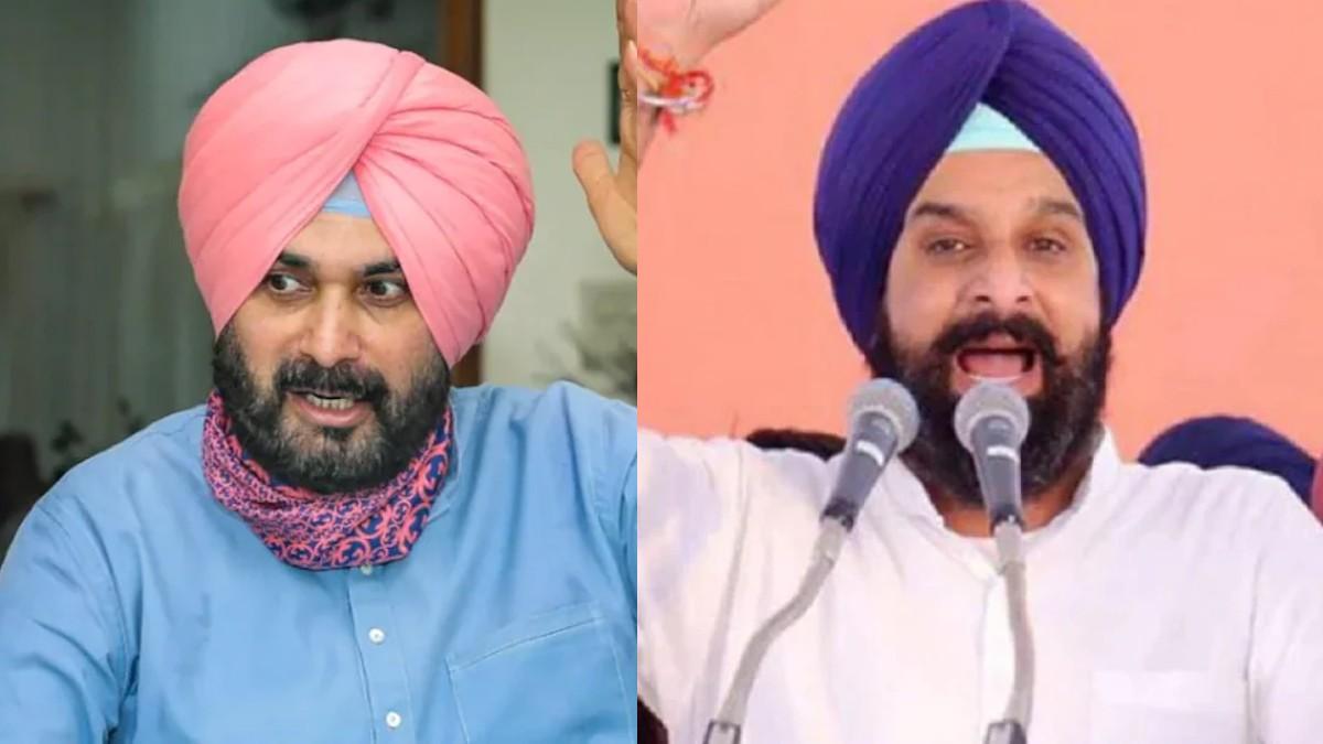 नवजोत सिंह सिद्धू और विक्रम सिंह मजीठिया. -फाइल फोटो