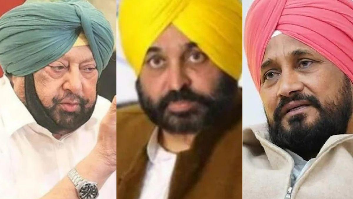 कैप्टन अमरिंदर, भगवंत मान और चरणजीत सिंह चन्नी