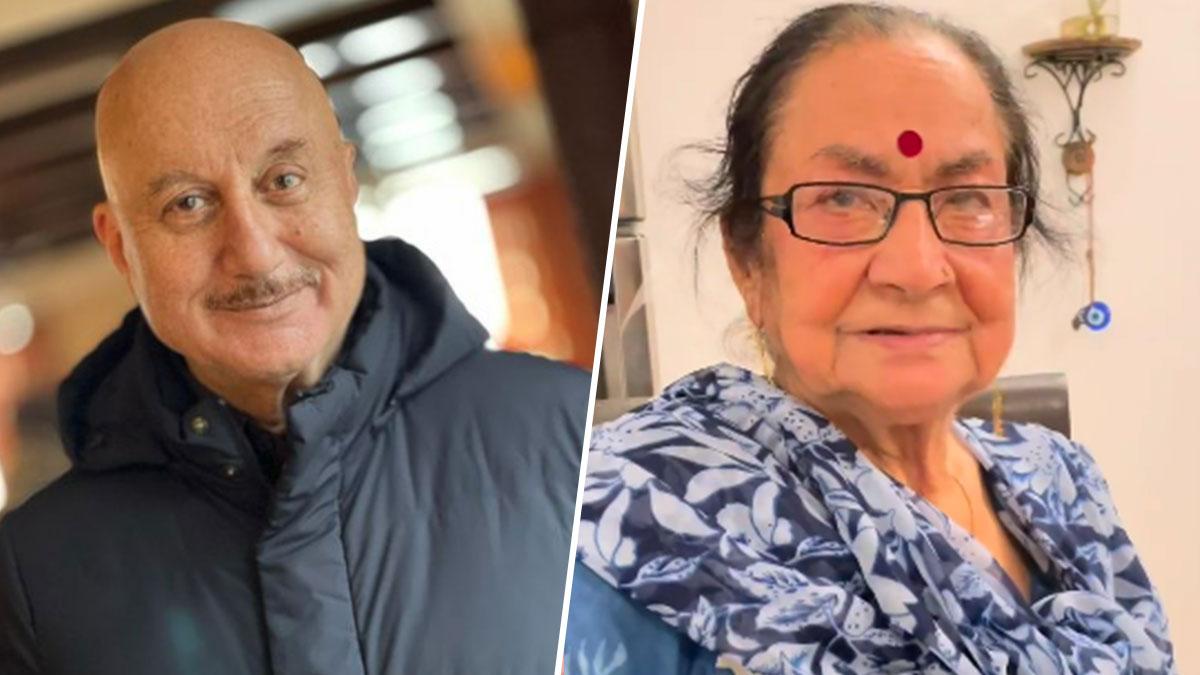 अनुपम खेर और उनकी मां