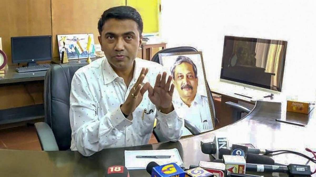 गोवा के मुख्यमंत्री प्रमोद सावंत 