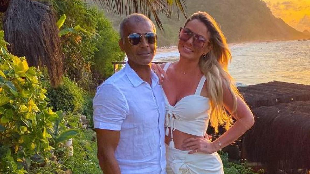 Romario with girlfriend Marcelle Ceolin (Instagram/marcelleceolin)