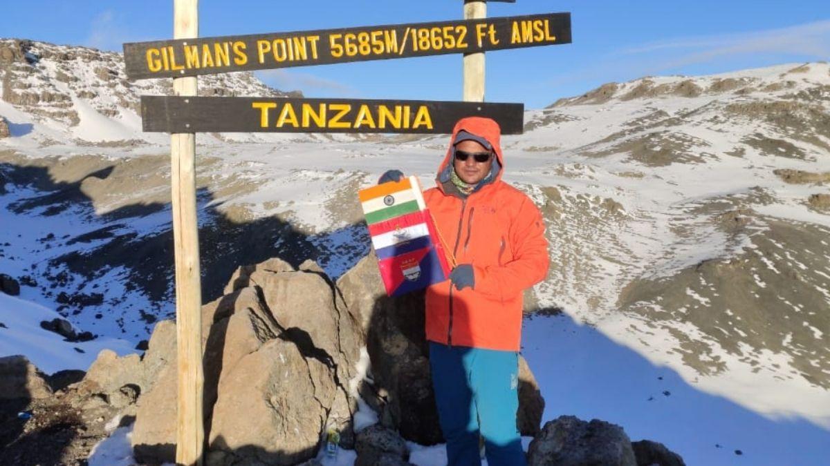 तंजानिया में चोटी पर पहुंचा उत्तराखंड का जवान.