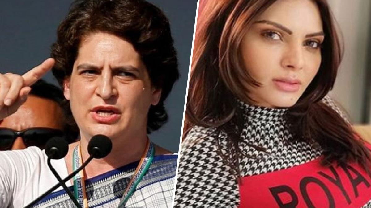 प्रियंका गांधी, शर्लिन चोपड़ा