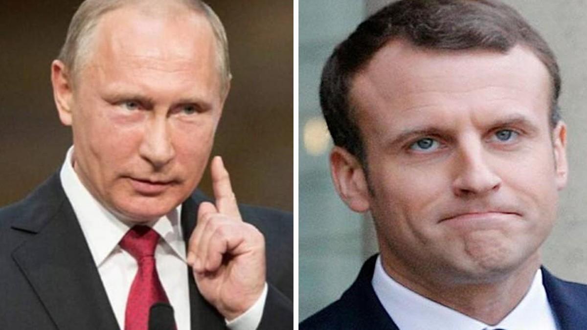 फ्रांस के राष्ट्रपति मैक्रों से पुतिन ने की बातचीत. (फाइल)